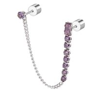 Earrings Marlù Woman Sparkles in Steel Zirconia 31OR0003-P - 31OR0003-P